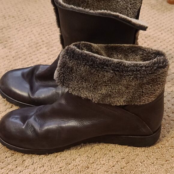 Stuart weitzman faux fur, leather boots - Picture 8 of 10